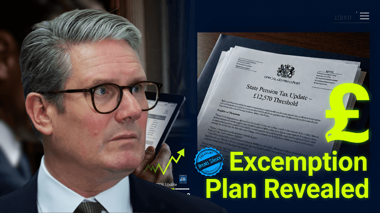 £12,570 State Pension Tax Exemption Plan – Treasury Breaks Silence With Huge Update