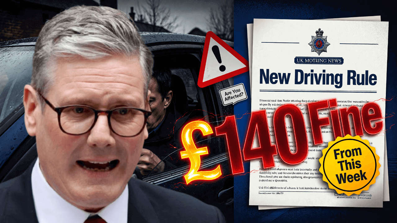 Drivers Face £140 Fine From This Week as New Rule Officially Comes Into Force