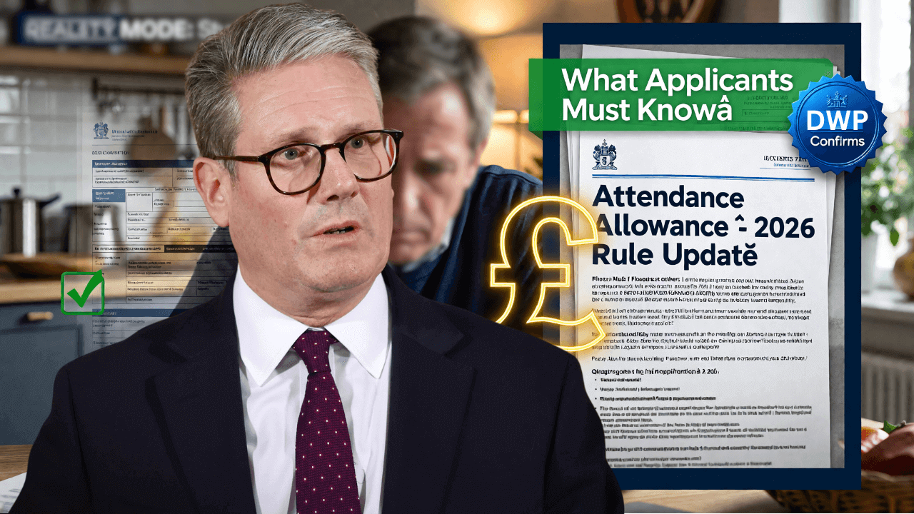 New Attendance Allowance Rules Confirmed by DWP – What Applicants Must Know