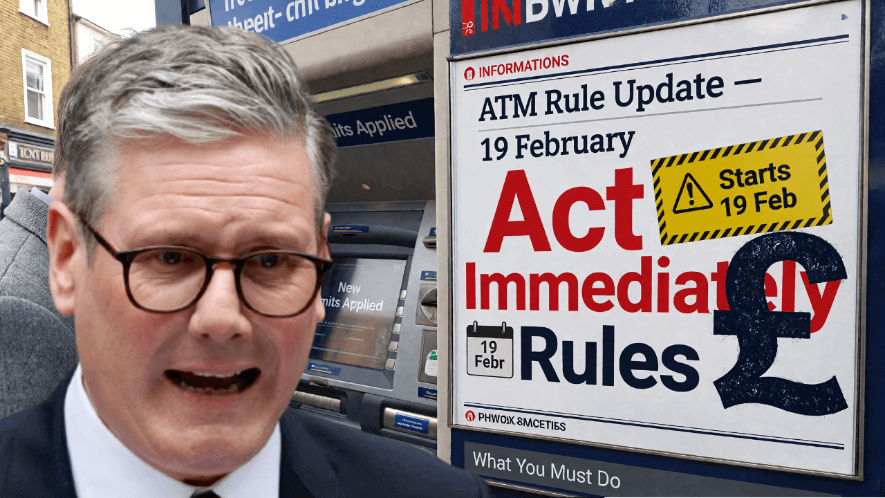 Over-60s Warned: New ATM Rules Start 19 February – What You Must Do Immediately