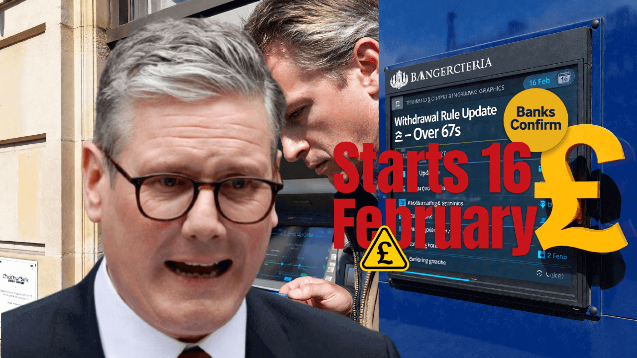 UK Banks Confirm New Withdrawal Limits for Over‑67s From 16 February